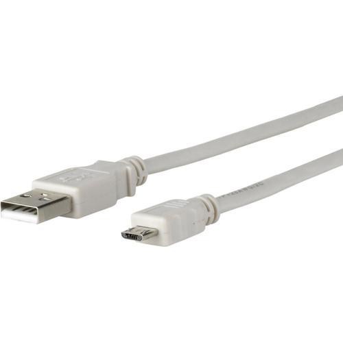 MicroConnect - Micro USB Cable, Grey, 5m - Câbles USB on Productcaster.