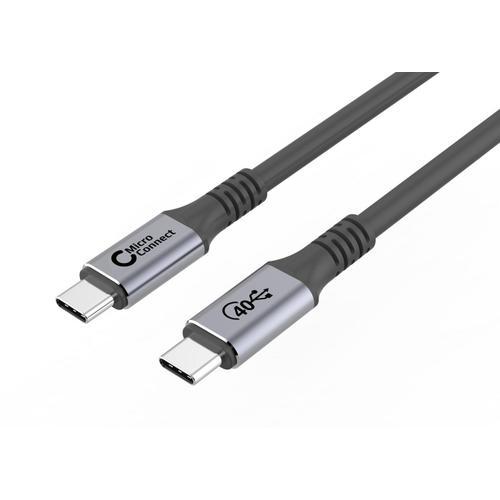 MicroConnect - Premium USB4 USB-C cable 1.2m - Câbles USB on Productcaster.