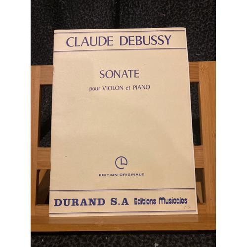 Claude Debussy Sonate Pour Violon Et Piano Partition Éditions Durand on Productcaster.