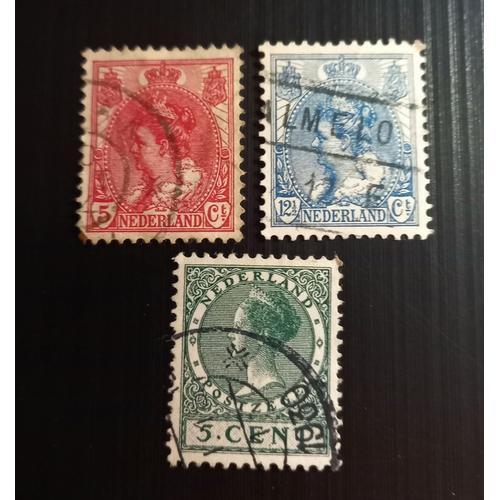 Timbres Pays Bas 1899 Queen Wilhelmina & 1924 -1925 Queen Wilhelmin... on Productcaster.