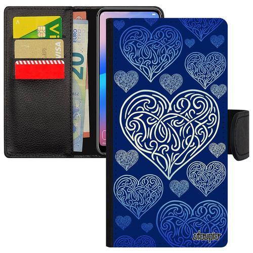 Coque C Ur Iphone 14 Pro Simili Cuir Portefeuille Portable Bleu Lea... on Productcaster.