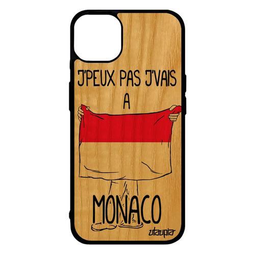 Coque En Bois Veritable Pour Iphone 14+ Plus Silicone J'peux Pas J'... on Productcaster.