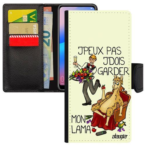 Coque J'peux Pas J'dois Garder Mon Lama Iphone 14 Pro Max Cuir Etui... on Productcaster.