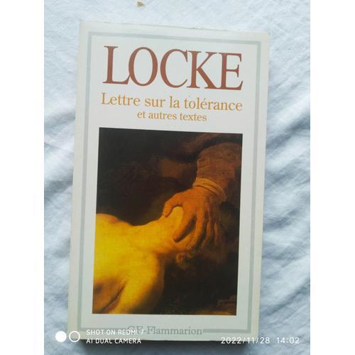 Locke, Lettre Sur La Tolérance Et Autres Textes, Gf - Flammarion, 1... on Productcaster.