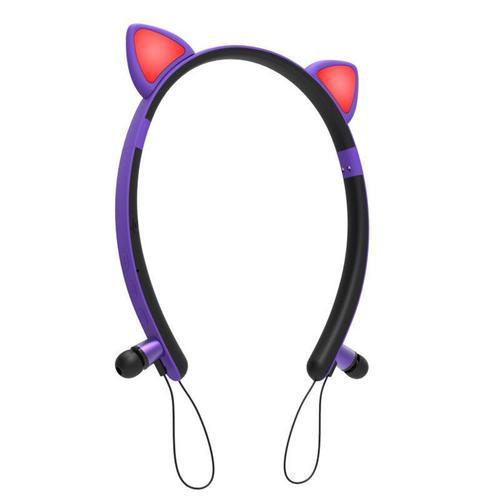 Magnétique Mignon Chat Oreille Casque Sans Fil Bluetooth 5.0 écoute... on Productcaster.