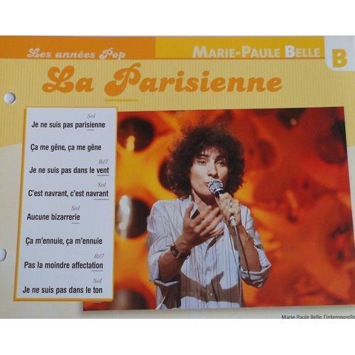 Fiche Chanson La Parisienne Marie-Paule Belle on Productcaster.