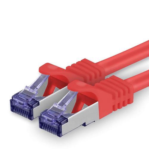 Cat.7 Câble réseau 1m - Rouge - 1 pièce Cat7 Câble Ethernet PoE Lan... on Productcaster.