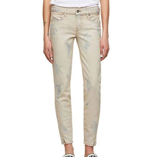 Jean Slim Low Bleu Très Délavé Femme Diesel D-Jevel on Productcaster.