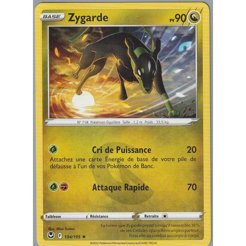 Carte Pokemon - Zygarde - 134/195 - Rare - Eb12 Tempête Argentée - on Productcaster.