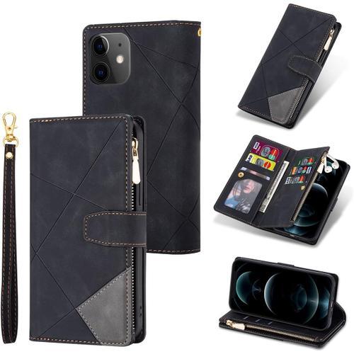 Coque Pour Iphone 11 6.1 Inch, Etui En Cuir Pu Portefeuille Retro A... on Productcaster.