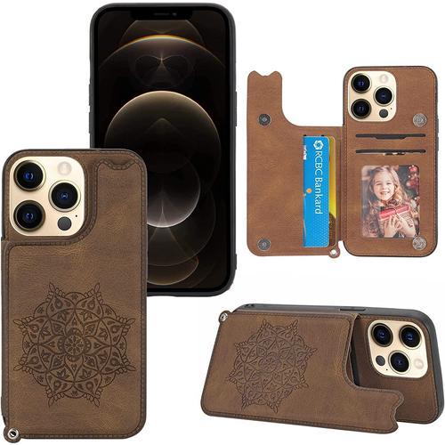 Shell Mobile Boîtier Compatible With L'iphone 13 Mini Wallet Case A... on Productcaster.