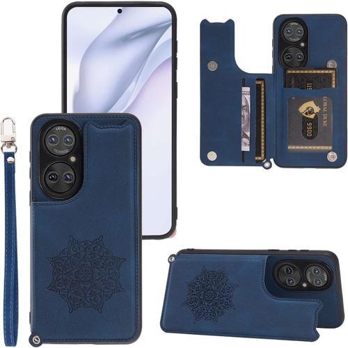 Shell Mobile Case Compatible With Huawei P50 Pro Wallet Avec Porte-... on Productcaster.