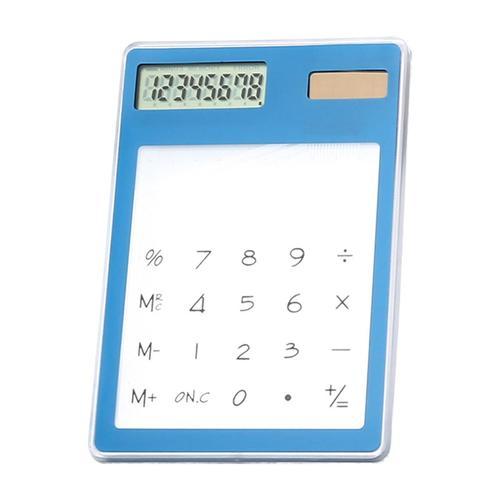 Transparent Calculator 8-Digit Display Calculator Solar Power Suppl... on Productcaster.