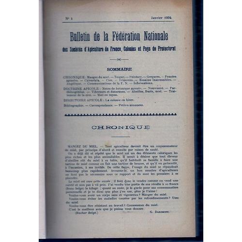 Bulletin De La Fédération Nationale Des Sociétés D'apiculture De Fr... on Productcaster.