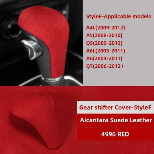 Style F Rouge - Alcantara-Autocollant De Couverture De Pommeau De L... on Productcaster.