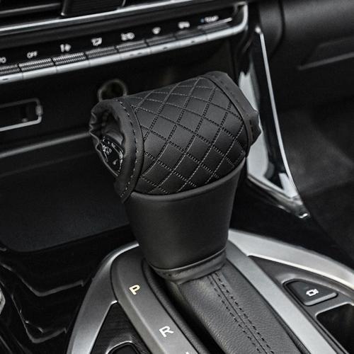 Noir - Couvercle De Levier De Vitesse En Cuir Pour Voiture, Protect... on Productcaster.