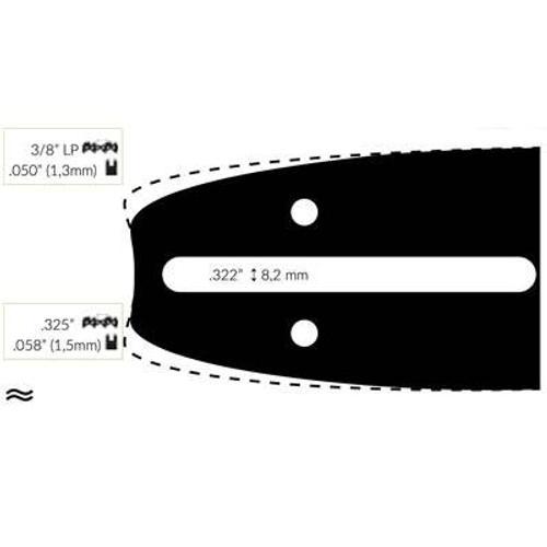 Guide Chaine Tronçonneuse Florabest 40cm 3/8 Lp .050 (1,3mm). on Productcaster.