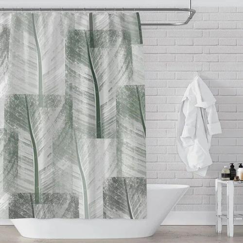 Rideau de douche en polyester imperméable",motif géométrique d'art,... on Productcaster.