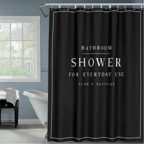 Rideaux De Douche Avec Lettres Noires Et Blanches Simples",Design N... on Productcaster.