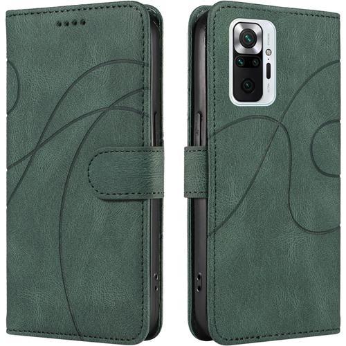 Coque Pour Xiaomi Redmi Note 10 Pro 4g, Portefeuille Magnetique Hou... on Productcaster.