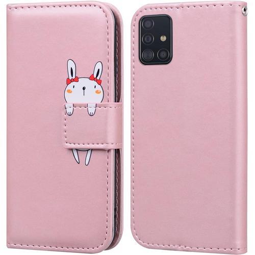 Coque Samsung Galaxy A51,Housse En Cuir 3d Chat Dessin Anime,Portef... on Productcaster.