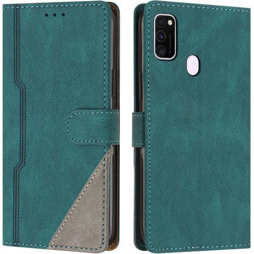 Coque Pour Samsung Galaxy M30s / M21, Housse Etui Portefeuille Cuir... on Productcaster.