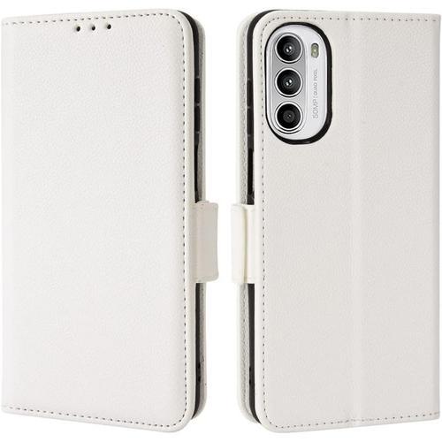 Housse Pour Telephone Motorola Moto G52 Etui, Pu/Tpu Retourner Cuir... on Productcaster.