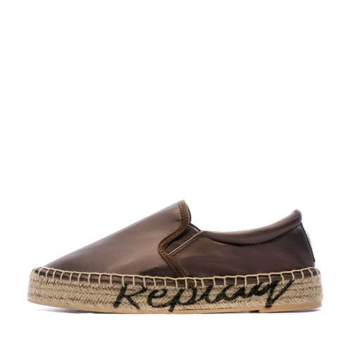 Espadrille Marron Femme Replay Queen Slip - 36 on Productcaster.