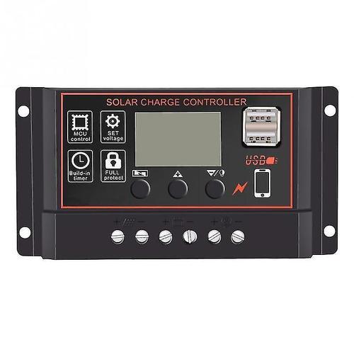 30A Solar Charge Controller - Smart Battery Regulator with 12V/24V ... on Productcaster.