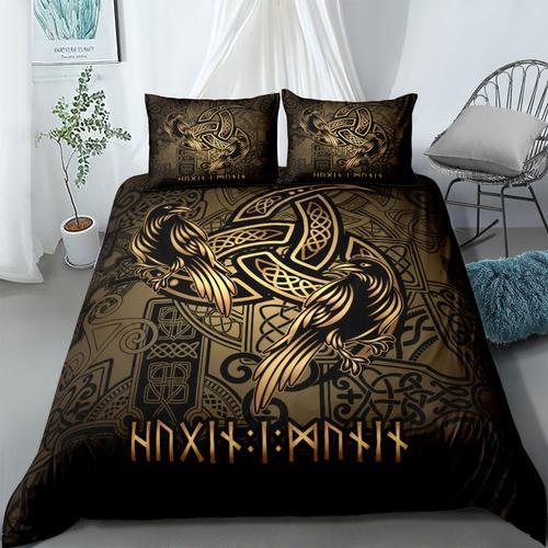 Vigvisir-Parure De Lit Viking Art Constellation",Linge De Lit Ethni... on Productcaster.