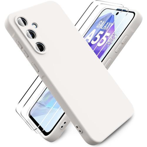 Coque Pour Samsung Galaxy A55 5g, Avec 2 Pièces Protecteur D'écran ... on Productcaster.