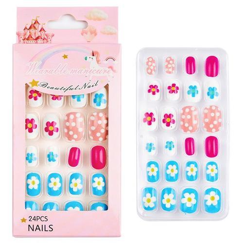 Faux Ongles ¿¿ Pression Pour Enfants",24 Pi¿¿Ces,En Acrylique,Pr¿¿-... on Productcaster.