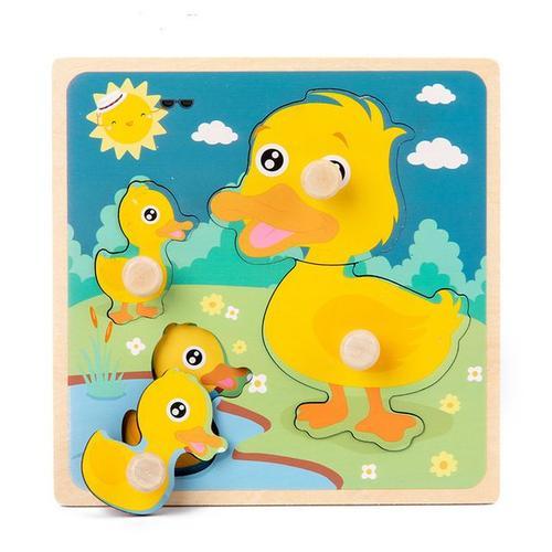 Canard - Jouets Montessori Puzzle En Bois, Véhicule De Dessin Animé... on Productcaster.