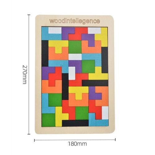 Yz17 - Puzzle 3d Coloré En Bois De Haute Qualité Pour Enfant, Tangr... on Productcaster.