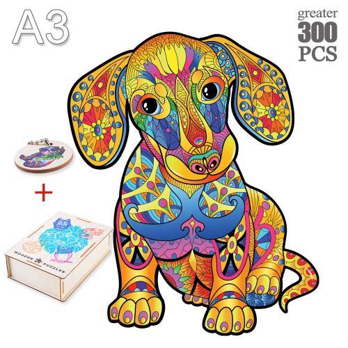 Gou-26-A3 - Puzzle Animal En Bois De Forme Irrégulière, Jouet Pour ... on Productcaster.