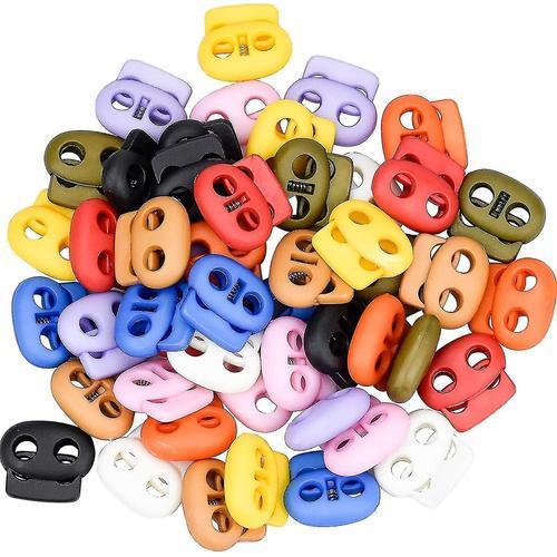 50-Pack Spring Cord Lock Multi-Color Cord Lock Round Toggle Plug At... on Productcaster.