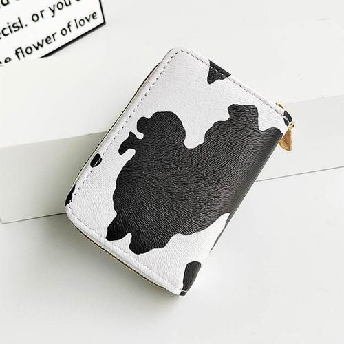 Portefeuille en cuir PU imprime vache pour femmes, mignon, porte-ca... on Productcaster.