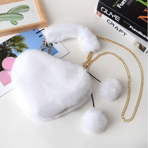 Sacs a main en fausse fourrure pour femmes, sac en peluche mignon d... on Productcaster.