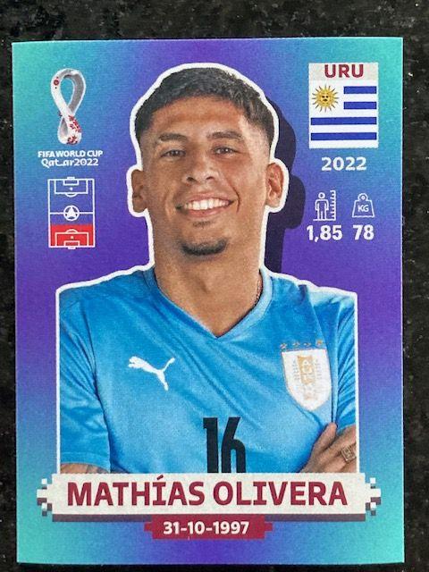 Vignette Panini Qatar 2022 N°Uru9 : Mathias Olivera on Productcaster.