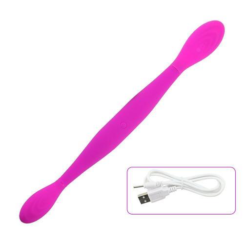 Vibromasseur À Double Tête En Silicone Pour Femme, Jouet Sexuel Pou... on Productcaster.