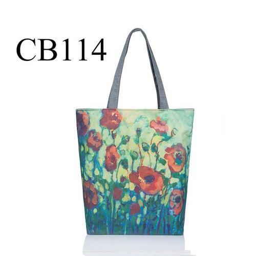 Sac a main imprime floral pour femmes, fourre-tout bandouliere en t... on Productcaster.