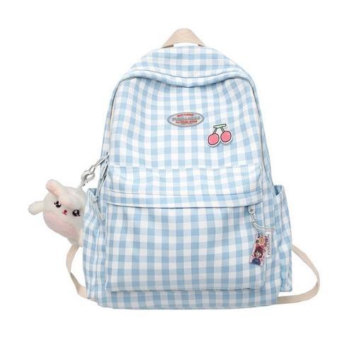 Sac a dos en treillis pour femmes, mignon, Kawaii, pour ordinateur ... on Productcaster.