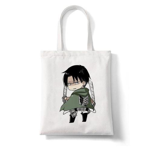 Sac a main en toile reutilisable, fourre-tout, Shingeki No Kyojin on Productcaster.