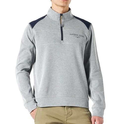 Sweat 1/4 Zip Gris/Marine Homme Kaporal Volta on Productcaster.