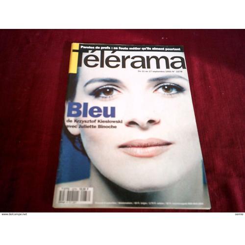 Telerama N° 2278 Bleu Avec Juliette Binoche Du 11 Au 17 Septembre 1... on Productcaster.