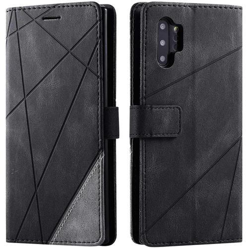 Coque Pour Galaxy Note 10 Plus, Portefeuille Etui En Pu Cuir Antich... on Productcaster.