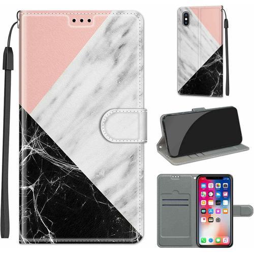 Coque Pour Iphone X, Etui Protection Housse Premium En Cuir Pu,Ferm... on Productcaster.