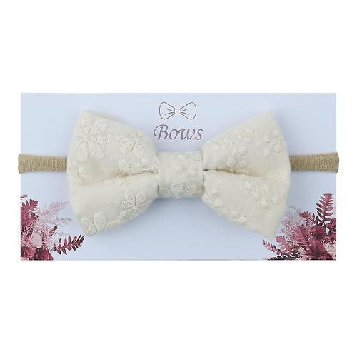 Cute Fashion Baby Girls Bowknot Headband Solid Color Elastic Bows H... on Productcaster.