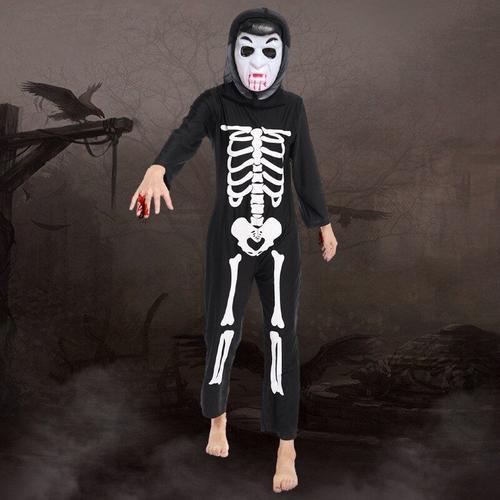 Squelette de crâne pour enfants | Costume d'halloween pour enfants,... on Productcaster.