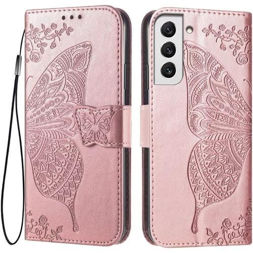 Coque Pour Samsung Galaxy S22 5g, 6.1"" Etui Flip Magnétique Avec 3... on Productcaster.